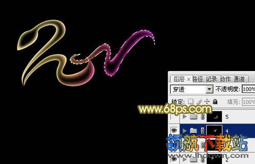 Photoshop实例教程:纯手工制作炫彩2013蛇年文字