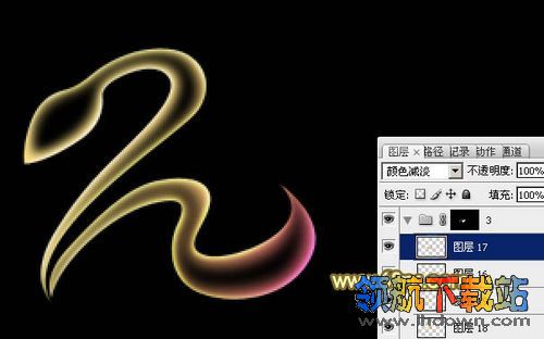 Photoshop实例教程:纯手工制作炫彩2013蛇年文字