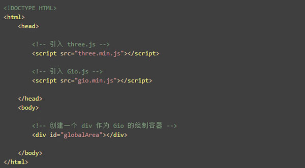 gio.js web 3D 地球数据可视化库