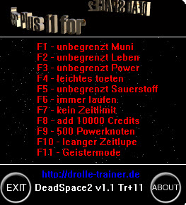 死亡空间2修改器+11绿色版