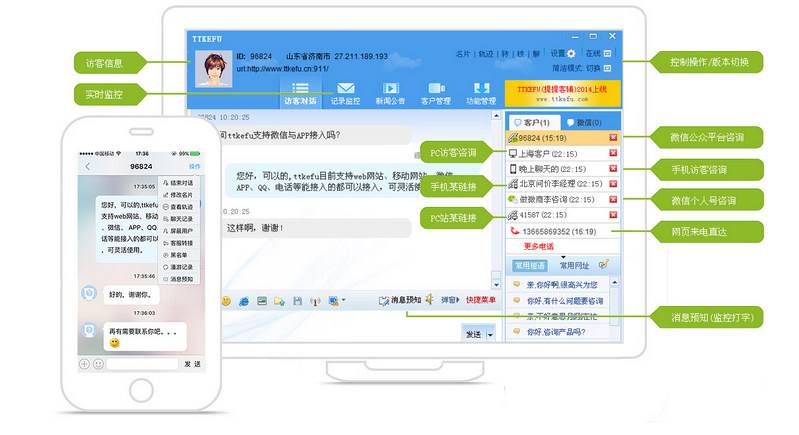 TTKEFU在线客服系统