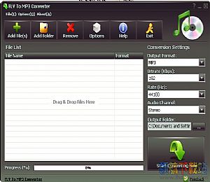 FLV to MP3 Converter(视频转换mp3软件)