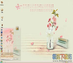2012年3月日历Win7桌面主题