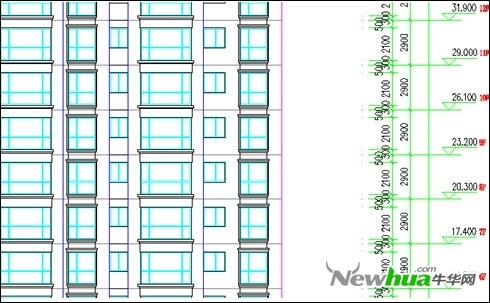浩辰CAD教程建筑之立面生成