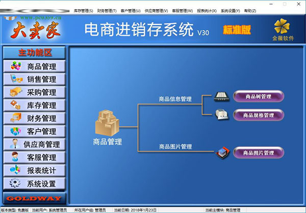 金薇大卖家电商进销存软件