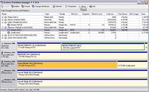u盘分区软件(Active@ Partition Manager)