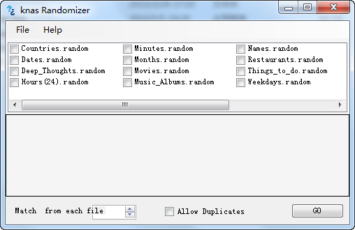 随机数据生成器(knas Randomizer)